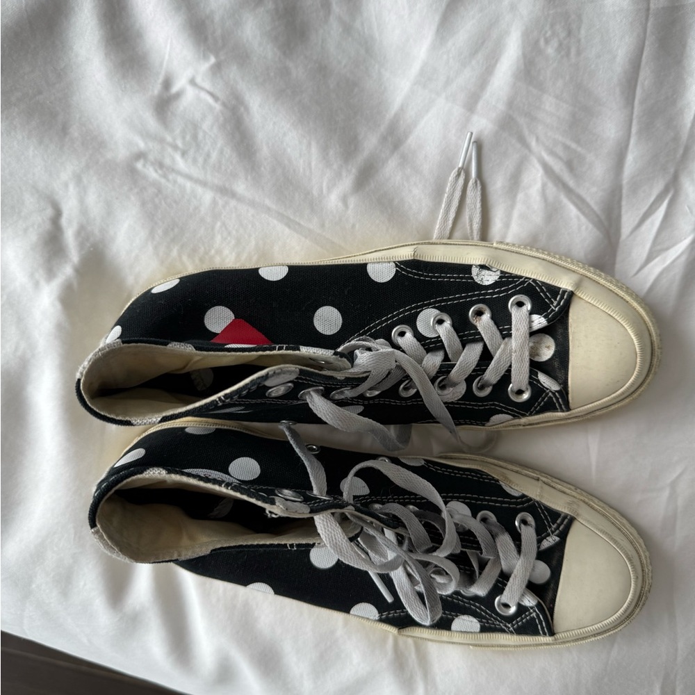 Comme Des Garçons polka dot converse high top - Picture 2 of 4